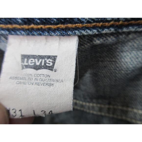 Vintage LEVI'S Baggy 595 Men's 31x34 Jeans - Picture 14 of 16